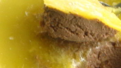 печеночный паштет с тыквой и апельсиновым соком