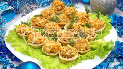 рыбный паштет в тарталетках