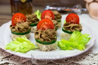 Сливочный паштет из говяжьей печени