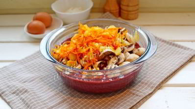 запеченный паштет с грибами