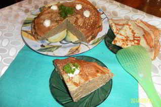 Блинный печеночный торт