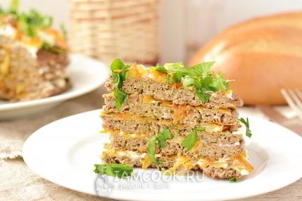 Печеночный торт из куриной печени