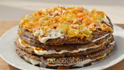 печеночный торт из куриной печени