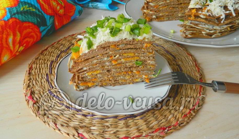 Рецепт печеночного торта из свиной печени