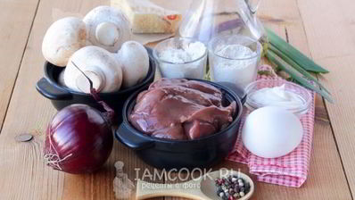 печеночный торт с грибами
