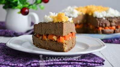 печеночный торт в мультиварке