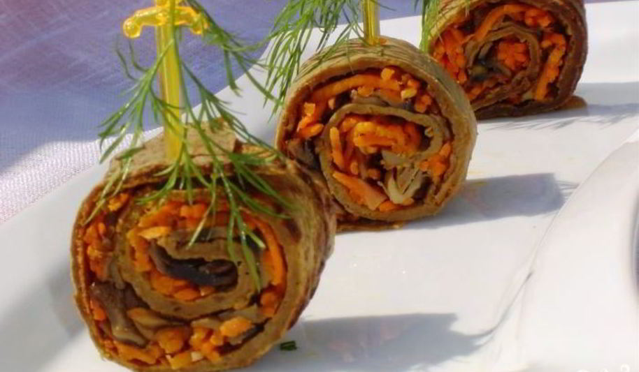 Рецепт печеночных рулетиков