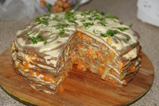 Торт из куриной печени