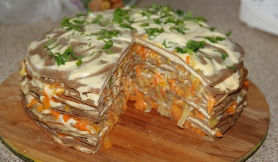 Рецепт торта из куриной печени