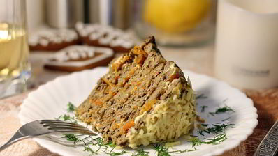 закусочный печеночный торт