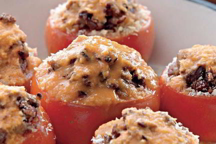 Помидоры, фаршированные фасолью
