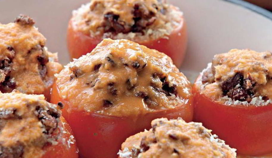 Рецепт помидоров, фаршированных фасолью