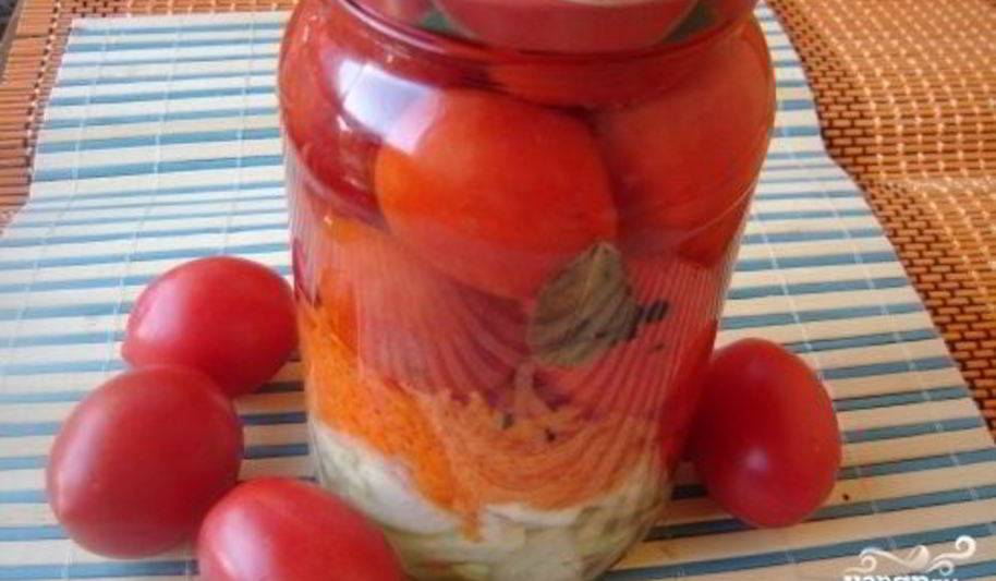 Рецепт помидоров с морковкой и луком на зиму