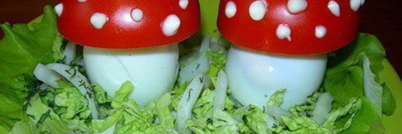 Простая закуска Мухомор