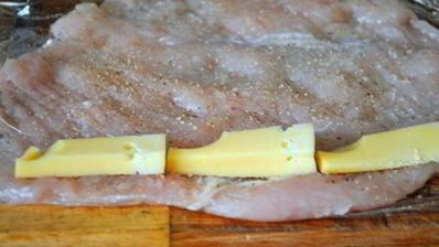 куриные роллы с брокколи и сыром