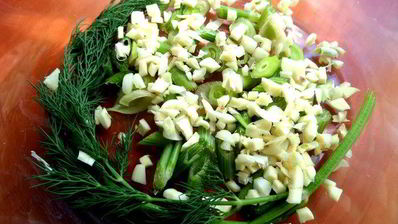 маринованные роллы из молодых кабачков