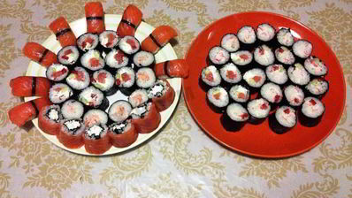 нигири суши и роллы