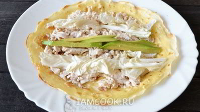 роллы из блинчиков с разной начинкой