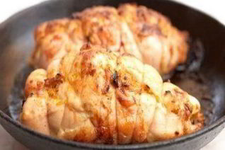 Роллы из курицы с плавленым сыром и брокколи