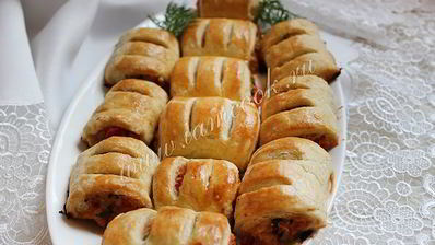 роллы из теста с тунцом