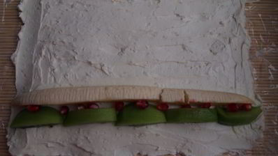 роллы из творога с фруктами