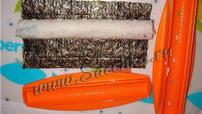 роллы калифорния с креветками и крабовым мясом