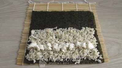 роллы с бурым рисом