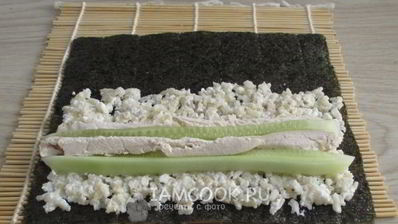 роллы с бурым рисом