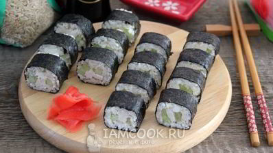 роллы с бурым рисом