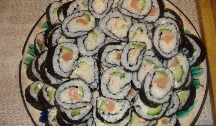 Рецепт роллов с красной рыбой