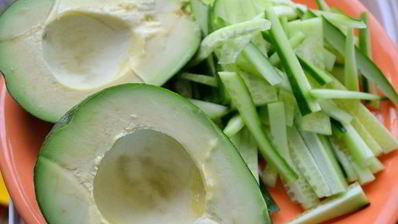 роллы с креветкой