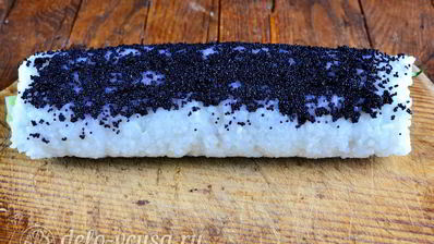 роллы с огурцом, курицей и тофу