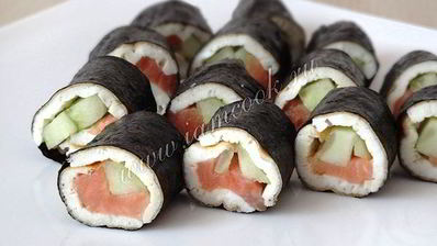 роллы с яичным блинчиком