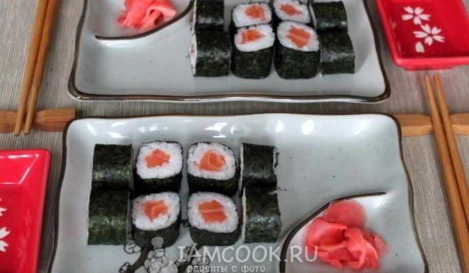 Рецепт роллов сяке маки