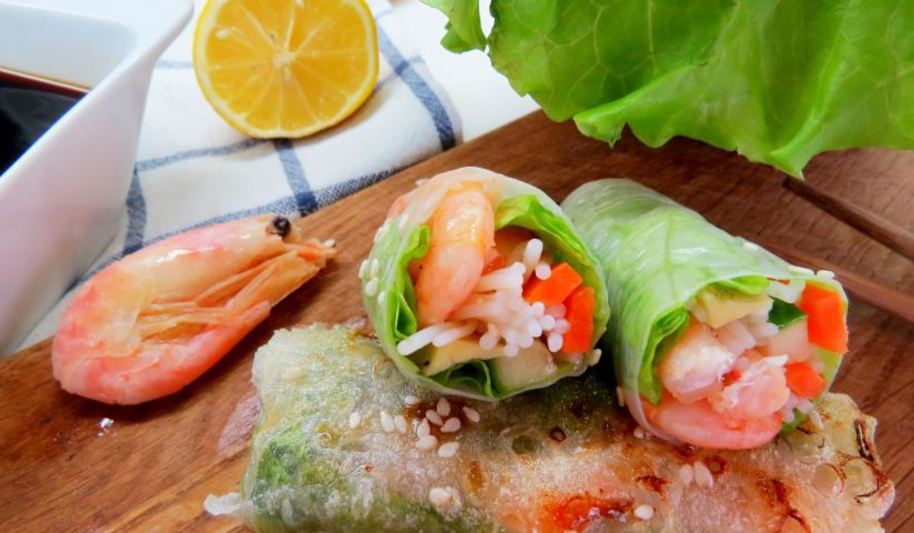 Рецепт спринга-роллов с креветками