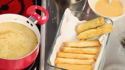 спринг-роллы с курицей