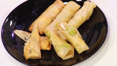 спринг-роллы с курицей