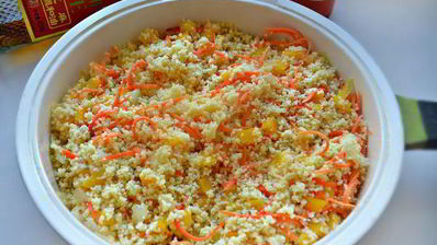 спринг-роллы с кускусом и овощами