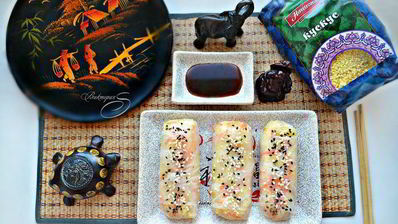 спринг-роллы с кускусом и овощами