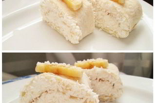 Творожные роллы с бананами в кокосовой стружке