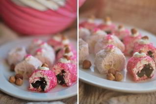 Творожные роллы с черносливом и бананом