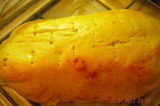 Картофельный рулет с фаршем