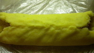 картофельный рулет с фаршем