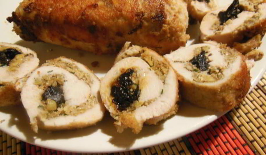 Рецепт куриного рулета банкетного