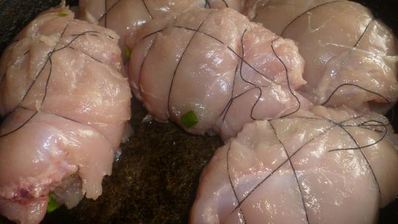 куриный рулет с яйцом