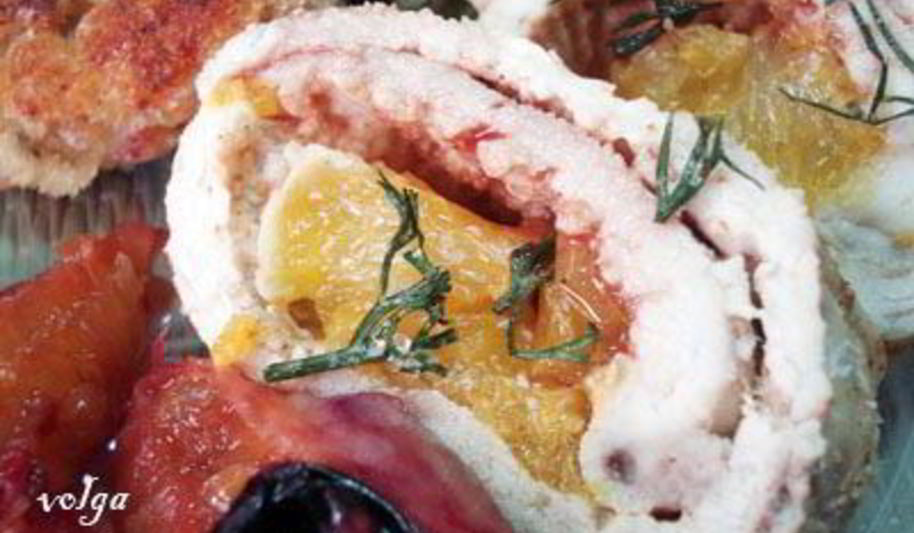 Рецепт куриных рулетиков с апельсинами