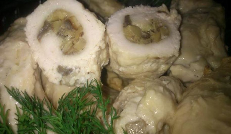 Рецепт куриных рулетиков с грибами