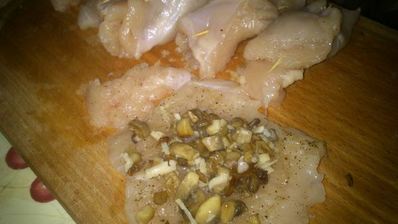 куриные рулетики с грибами