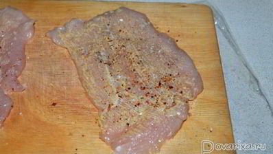 куриные рулетики с овощами