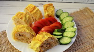 мясной рулет из лаваша